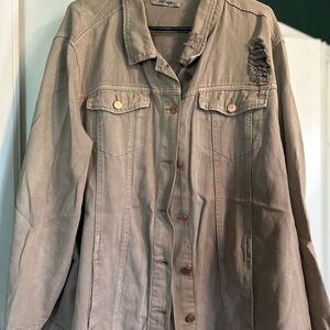 Refuge Jacket with Distressed Detail